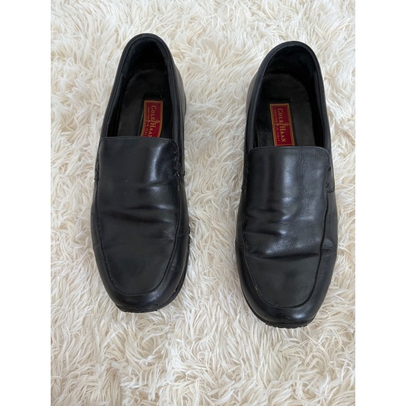 Cole Haan Studio Crafted in Italy Men's Black Leather Loafer Dress Shoes 11 - Picture 1 of 6